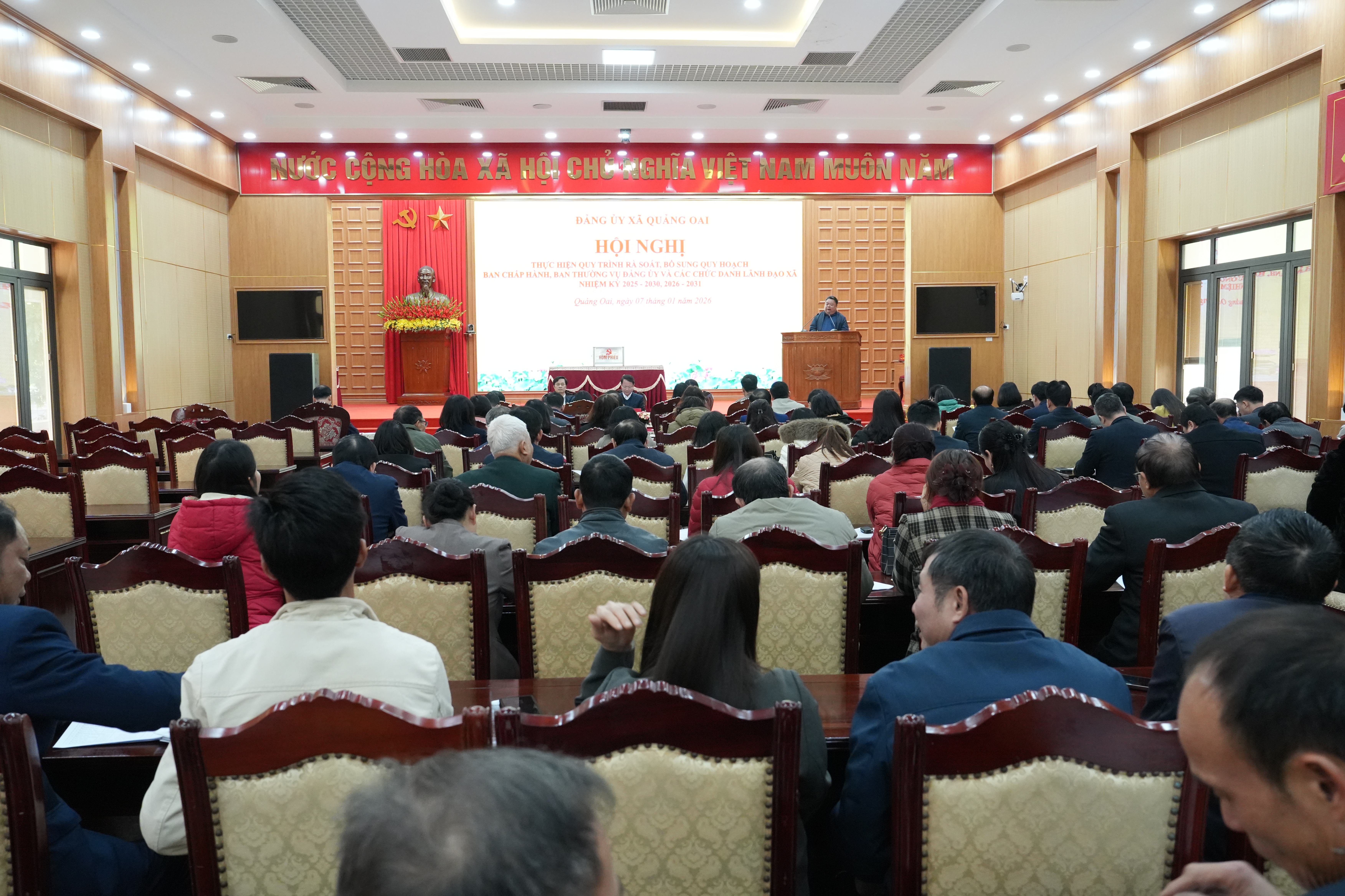 Xã Quảng Oai rà soát, bổ sung quy hoạch cán bộ nhiệm kỳ 2025-2030, 2026-2031
