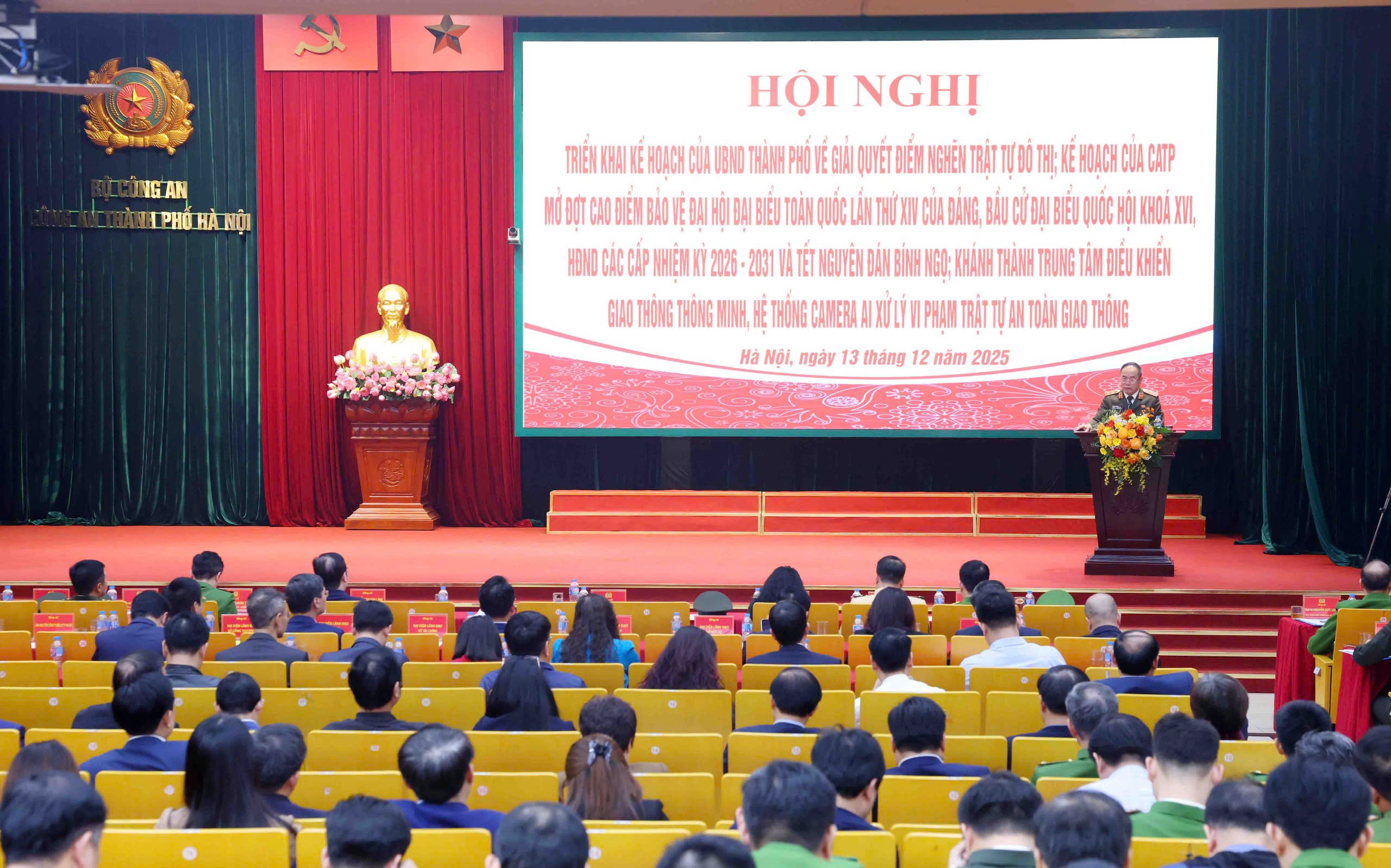 Công an thành phố Hà Nội mở cao điểm tấn công, trấn áp tội phạm bảo vệ Đại hội XIV của Đảng, bầu cử Quốc hội và HĐND các cấp