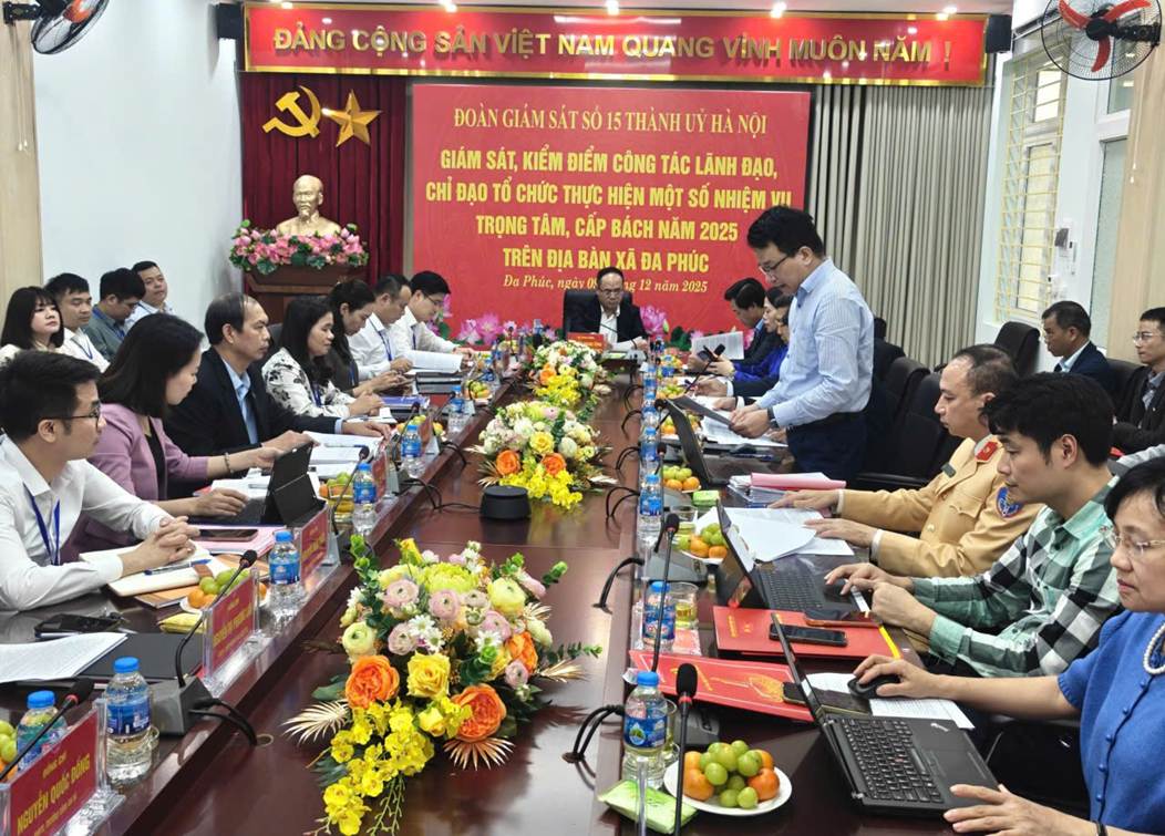 Giám sát tại Trung Giã, Đa Phúc: Chỉ rõ điểm nghẽn, yêu cầu làm rõ trách nhiệm, lấy sự hài lòng của nhân dân làm thước đo