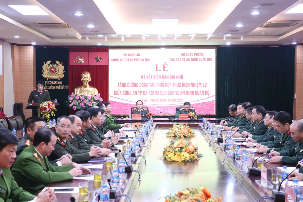 CATP Hà Nội và Cục Bảo vệ An ninh Quân đội ký kết cơ chế phối hợp bảo vệ an ninh quốc gia, giữ vững ổn định Thủ đô