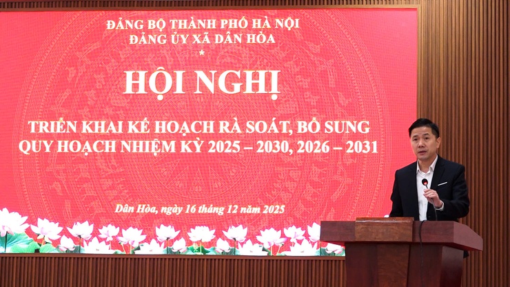 Xã Dân Hòa triển khai rà soát, bổ sung quy hoạch cán bộ, chuẩn bị nguồn nhân sự chất lượng cho giai đoạn mới