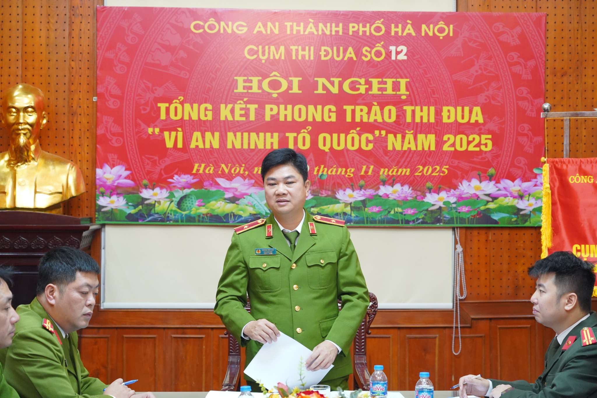Hai cụm thi đua Công an thành phố Hà Nội tổng kết phong trào “Vì an ninh Tổ quốc” năm 2025, xác định nhiệm vụ trọng tâm năm 2026