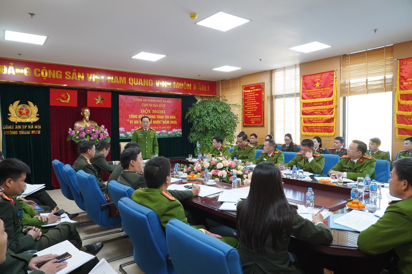 Hai cụm thi đua Công an thành phố Hà Nội tổng kết phong trào “Vì an ninh Tổ quốc” năm 2025, tạo nền tảng vững chắc cho năm 2026