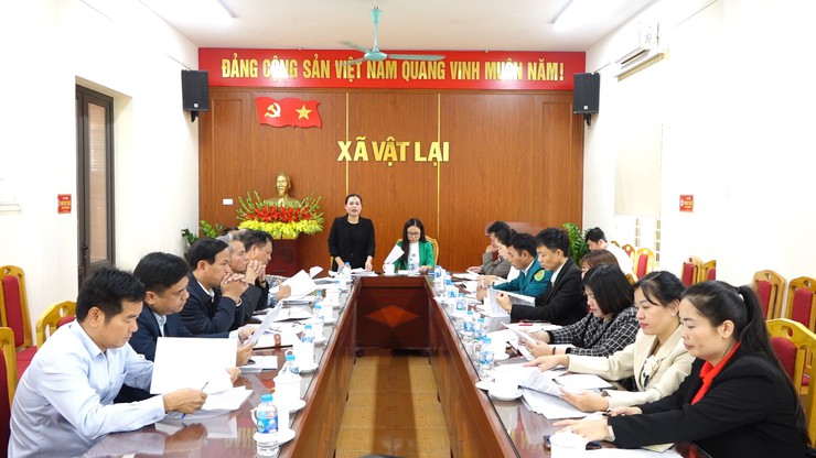 Xã Vật Lại thông báo cơ cấu, thành phần người ứng cử HĐND xã nhiệm kỳ 2026-2031