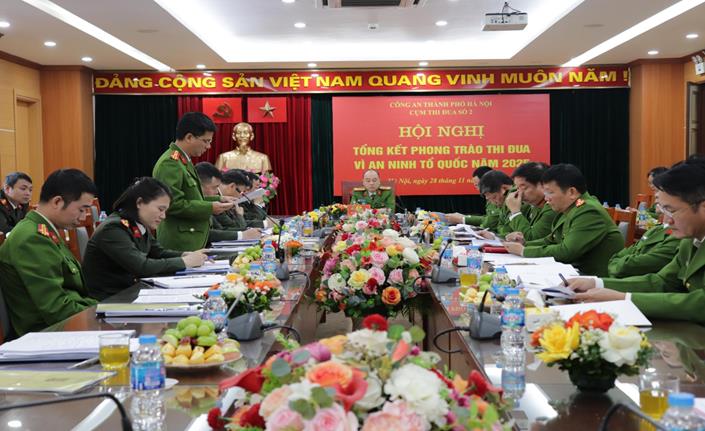 Cụm thi đua số 2 Công an thành phố Hà Nội phát huy vai trò nòng cốt của khối Cảnh sát trong phong trào “Vì an ninh Tổ quốc” năm 2025