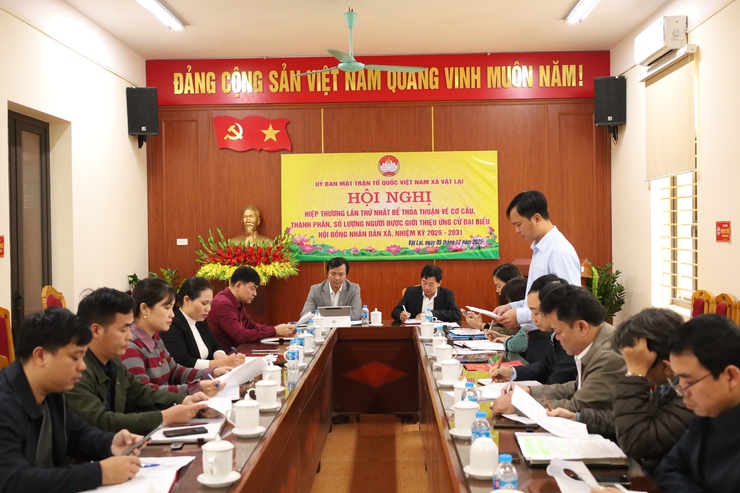 Xã Vật Lại thống nhất cơ cấu, thành phần, số lượng người ứng cử đại biểu HĐND nhiệm kỳ 2026-2031