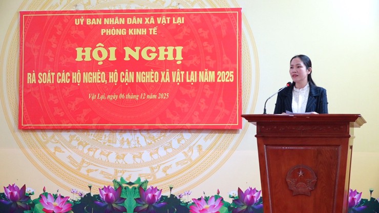 Xã Vật Lại triển khai rà soát hộ nghèo, hộ cận nghèo năm 2025, bảo đảm đúng đối tượng, công khai, minh bạch