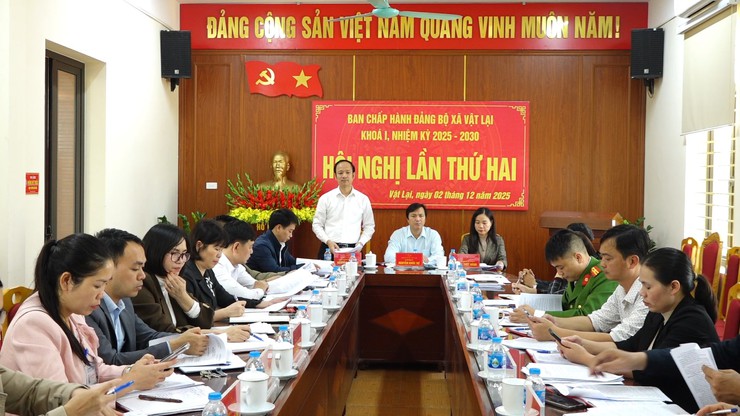 Đảng bộ xã Vật Lại thảo luận toàn diện định hướng phát triển kinh tế – xã hội giai đoạn 2025–2030