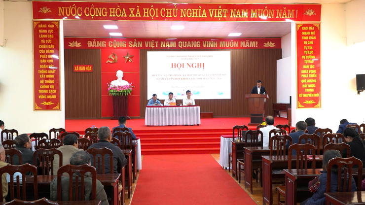 HĐND xã Dân Hòa đối thoại hai điểm dân cư, lắng nghe ý kiến cử tri về hạ tầng và quy hoạch phát triển