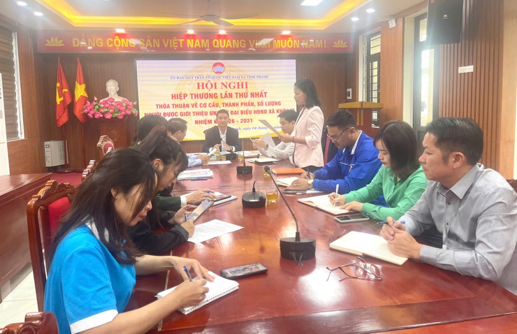 Xã Vĩnh Thanh thống nhất cơ cấu, thành phần, số lượng người ứng cử đại biểu HĐND nhiệm kỳ 2026–2031