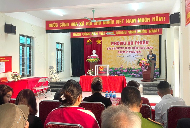 Xã Vĩnh Thanh bầu cử Trưởng thôn nhiệm kỳ 2025–2028: dân chủ, công khai, đúng quy định