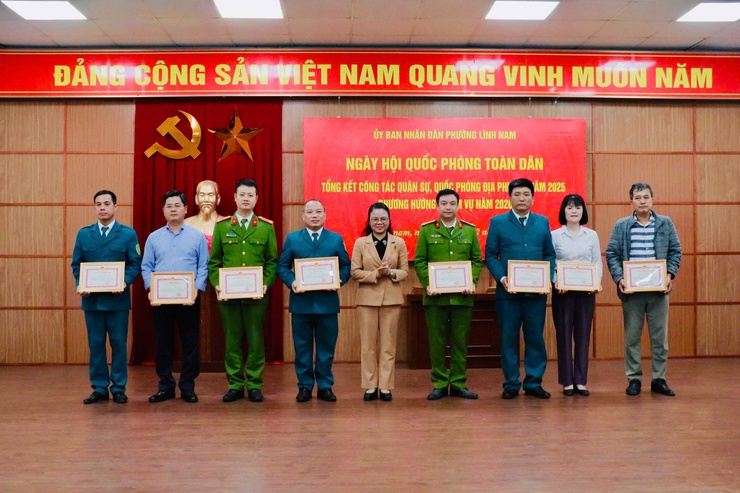 Phường Lĩnh Nam tổng kết công tác quân sự, quốc phòng năm 2025, xác định nhiệm vụ trọng tâm năm 2026