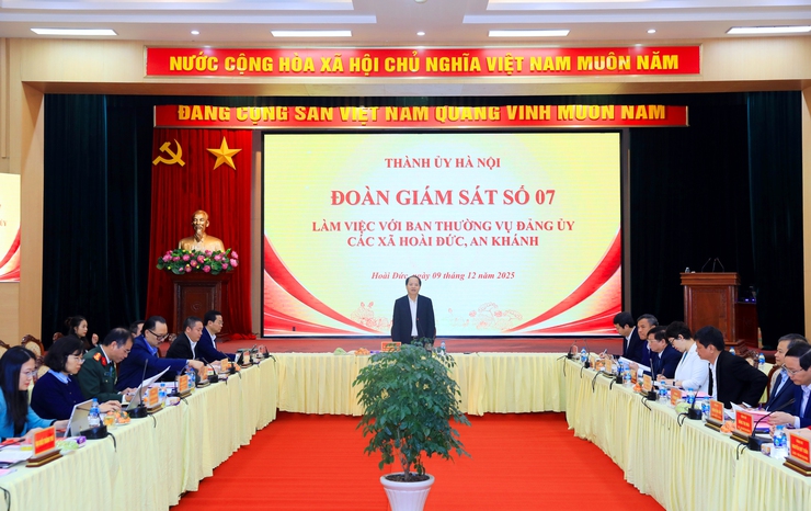 Giám sát hai xã Hoài Đức, An Khánh: Gỡ điểm nghẽn cuối năm, siết kỷ cương, nâng hiệu quả mô hình chính quyền địa phương hai cấp