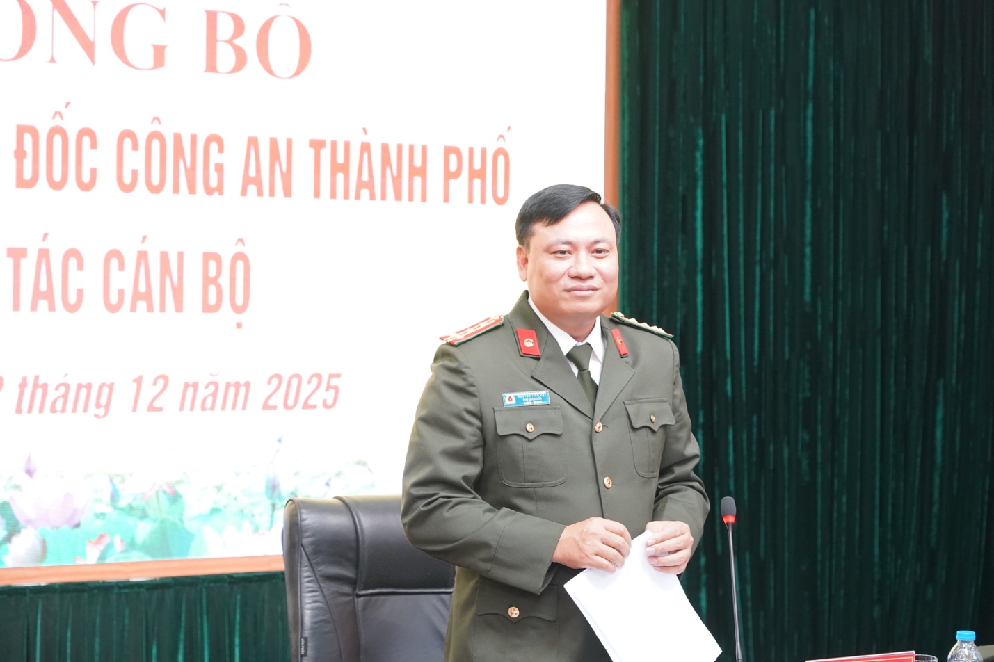 Công an thành phố Hà Nội công bố quyết định bổ nhiệm Phó Trưởng phòng Viễn thông - Tin học - Cơ yếu