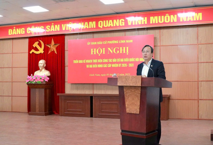 Phường Lĩnh Nam triển khai toàn diện công tác bầu cử đại biểu Quốc hội khóa XVI và HĐND các cấp