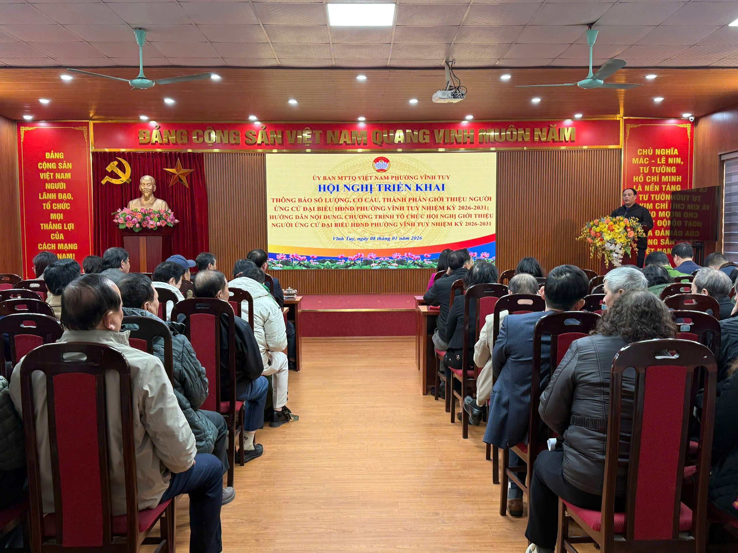 Phường Vĩnh Tuy triển khai cơ cấu, thành phần giới thiệu người ứng cử đại biểu HĐND nhiệm kỳ 2026-2031