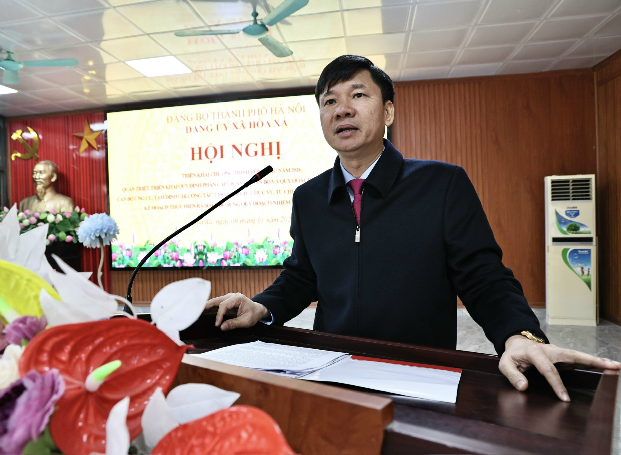 Đảng ủy xã Hòa Xá thống nhất triển khai nhiệm vụ năm 2026, siết chặt kỷ cương và nâng cao chất lượng công tác cán bộ