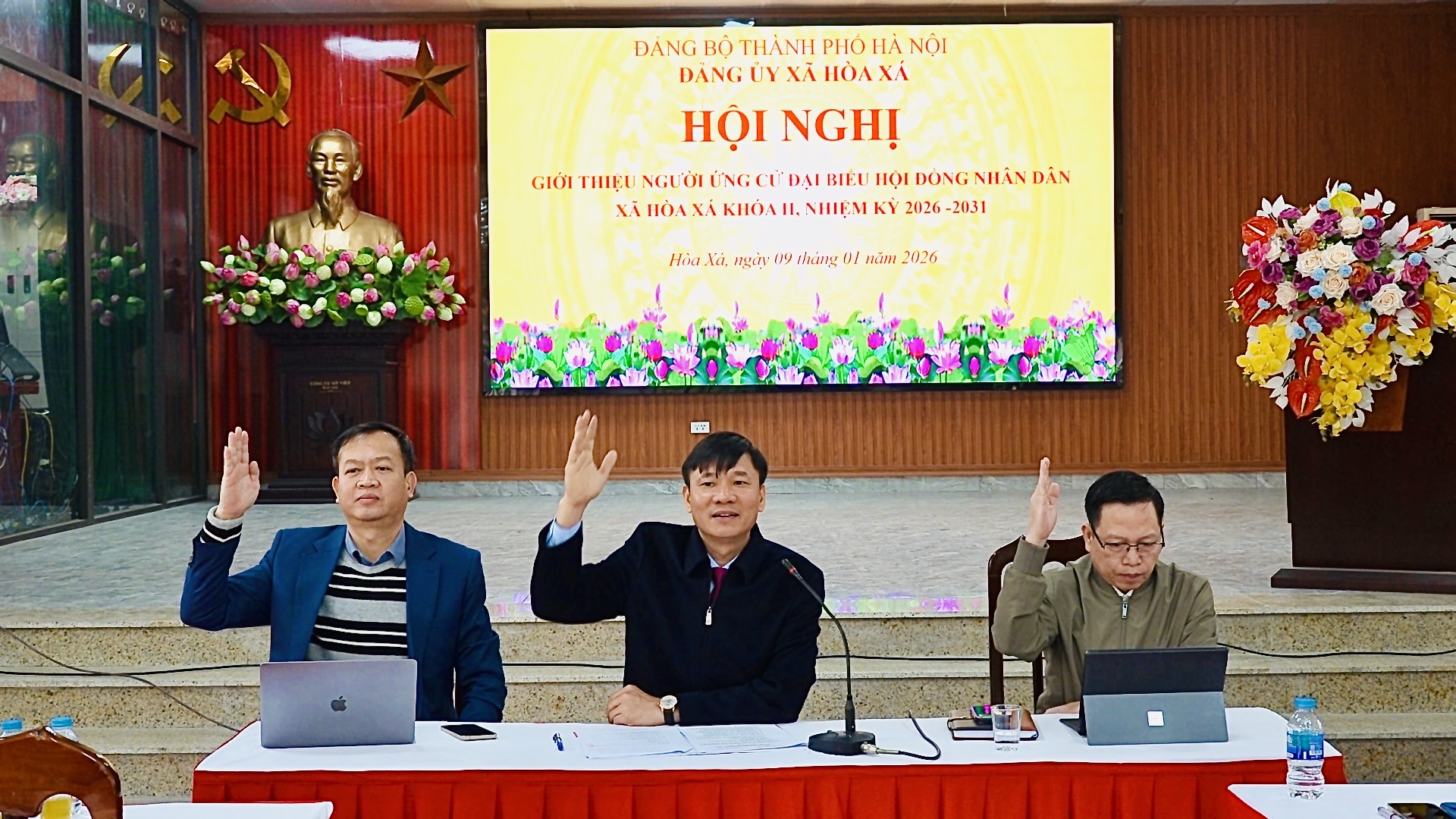 Đảng ủy xã Hòa Xá thống nhất giới thiệu nhân sự ứng cử HĐND xã khóa II, nhiệm kỳ 2026-2031