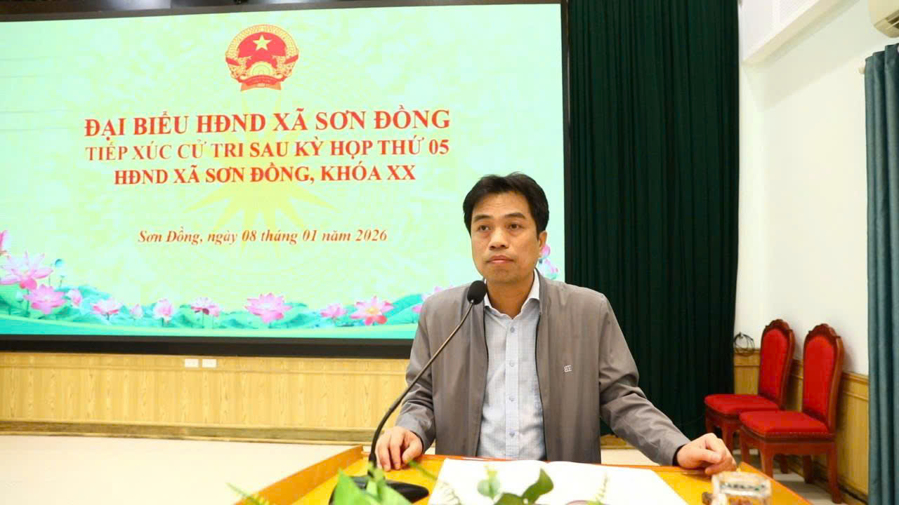 Xã Sơn Đồng đối thoại thẳng thắn, lắng nghe cử tri sau Kỳ họp thứ năm HĐND xã khóa XX