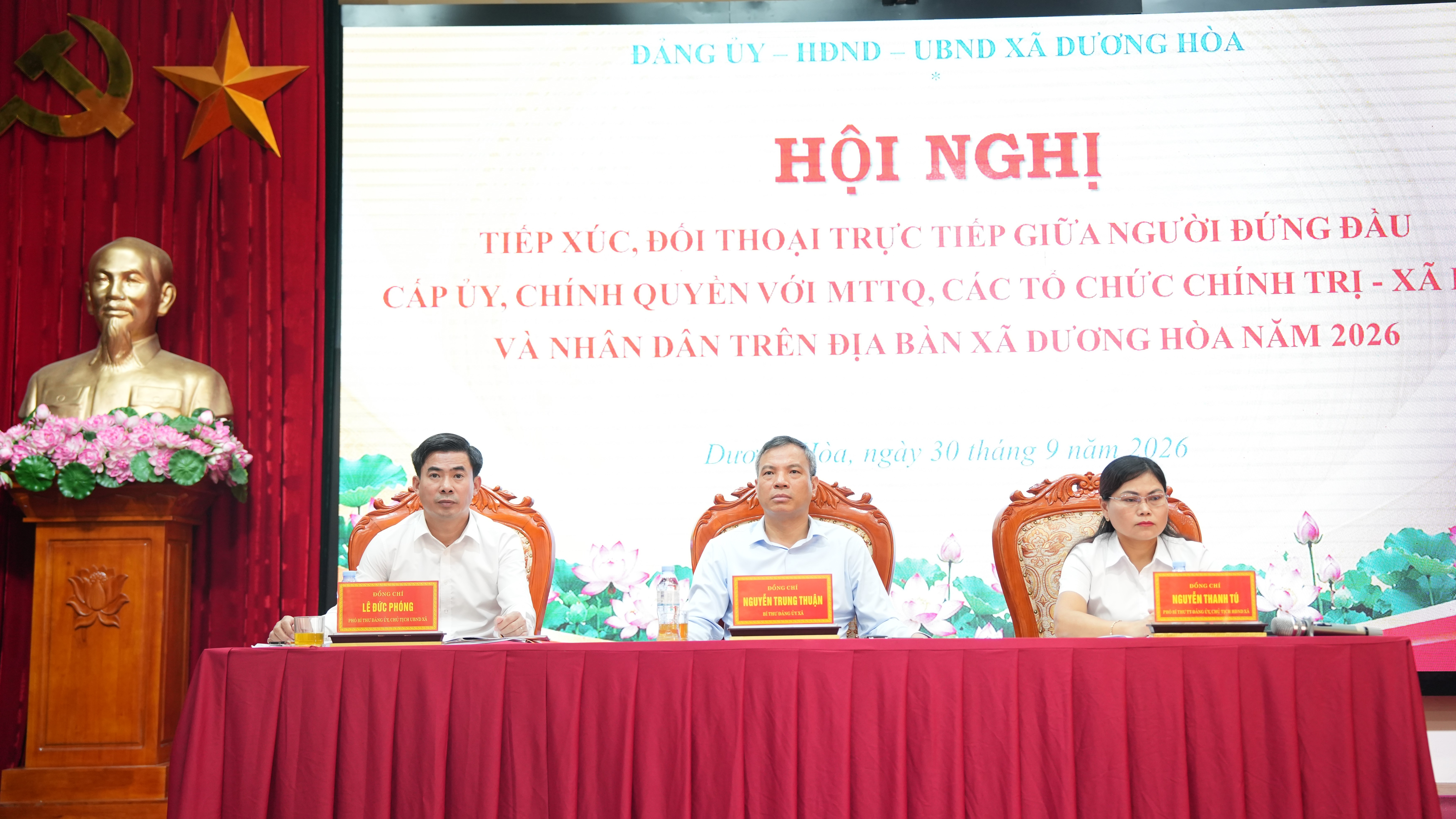 Xã Dương Hòa: Đối thoại trực tiếp với nhân dân, tập trung giải quyết những vấn đề từ cơ sở