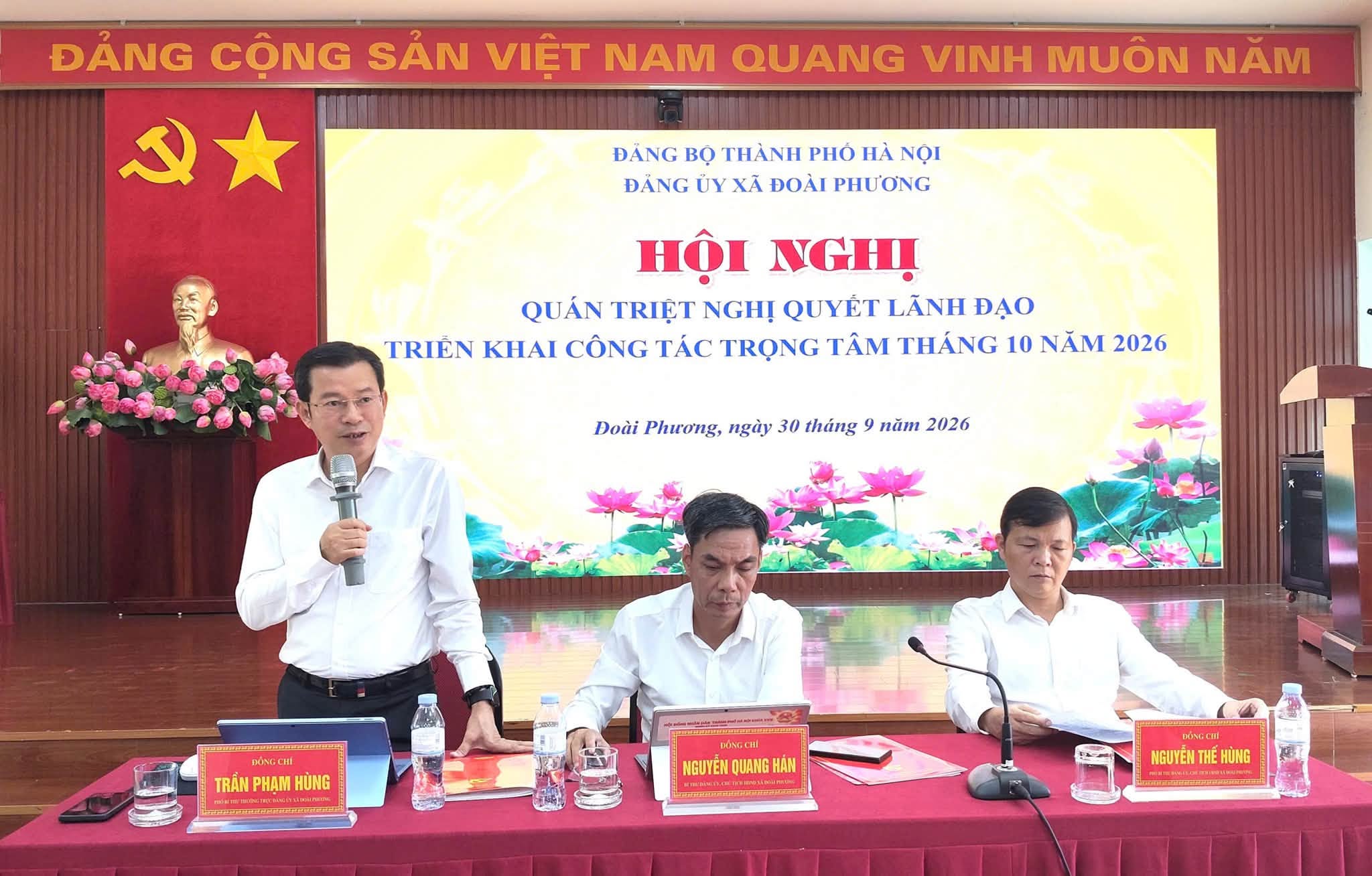 Xã Đoài Phương đẩy nhanh tiến độ các dự án, nâng cao hiệu quả giải ngân đầu tư