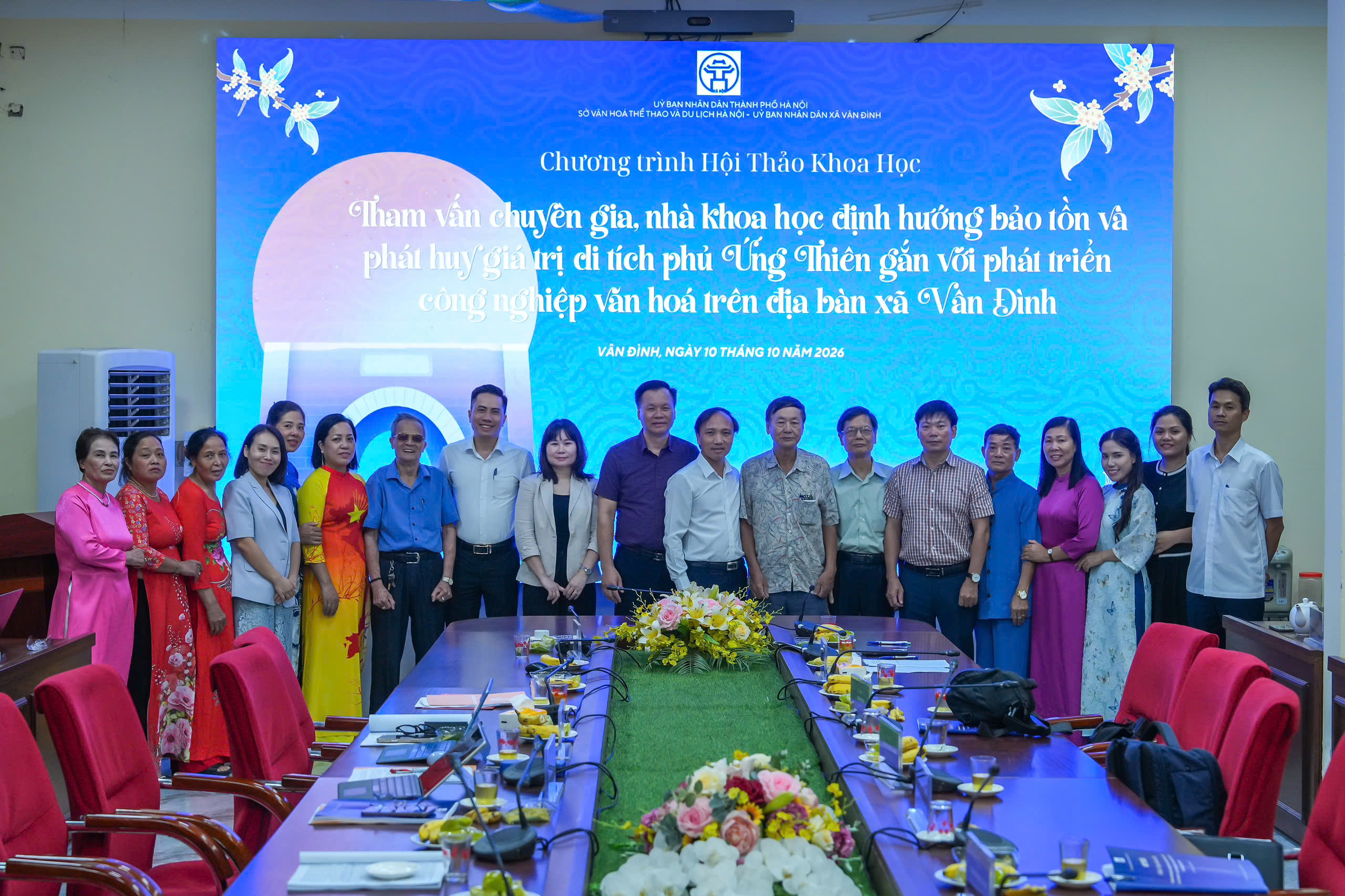 Xã Vân Đình định hướng bảo tồn, phát huy giá trị phủ Ứng Thiên gắn với phát triển công nghiệp văn hóa