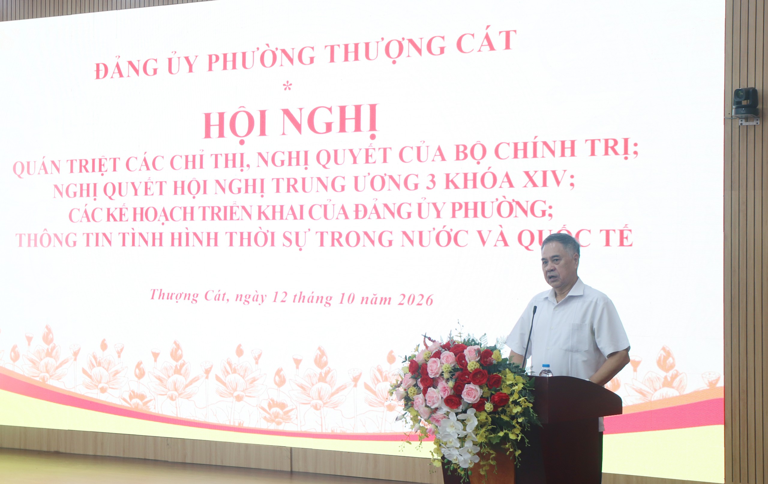 Đảng bộ phường Thượng Cát tập trung quán triệt, triển khai thực hiện các chỉ thị, nghị quyết của Đảng