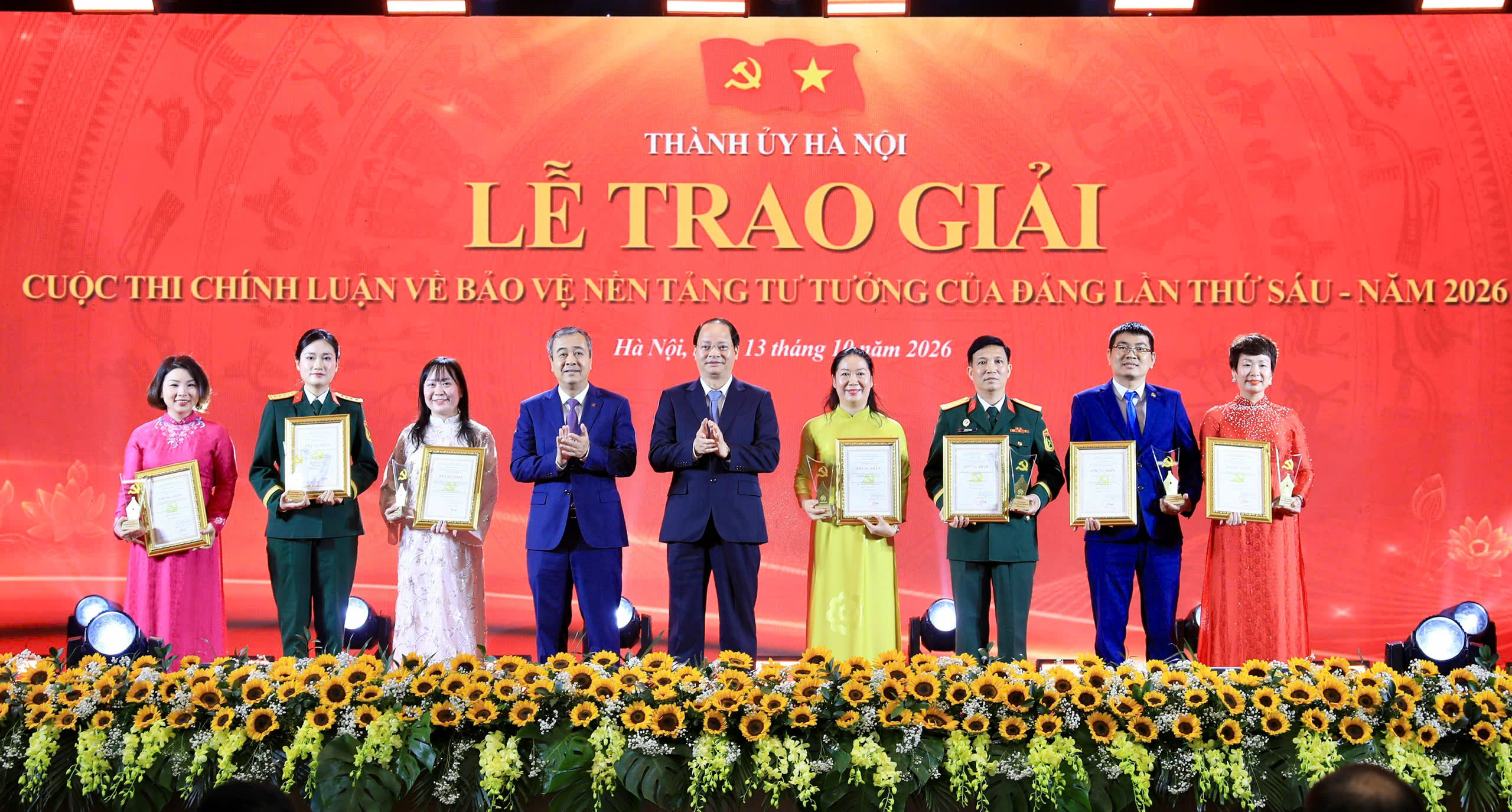 Hà Nội trao giải Cuộc thi chính luận bảo vệ nền tảng tư tưởng của Đảng lần thứ Sáu, năm 2026