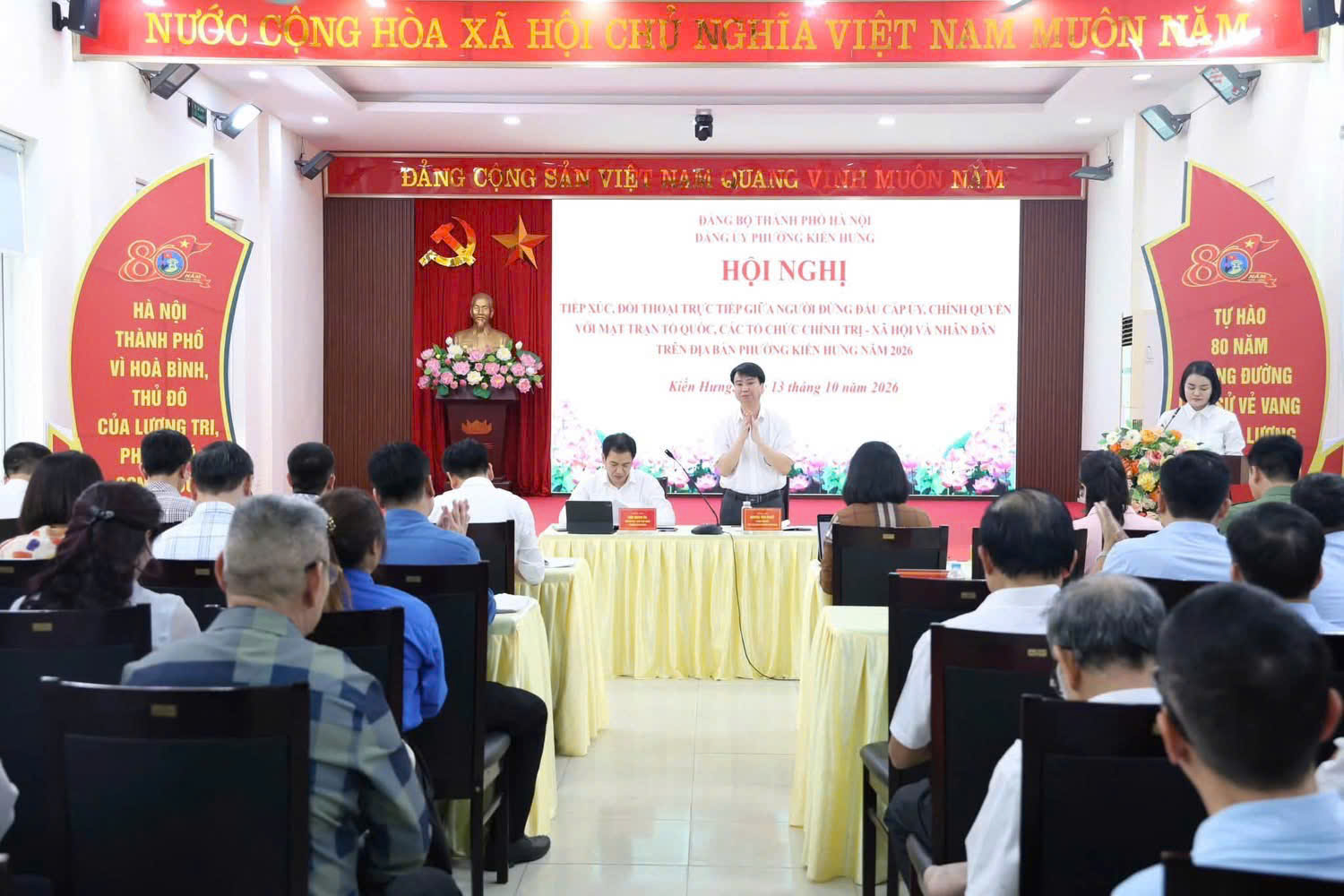 Phường Kiến Hưng tổ chức đối thoại, tập trung giải quyết những vấn đề dân sinh