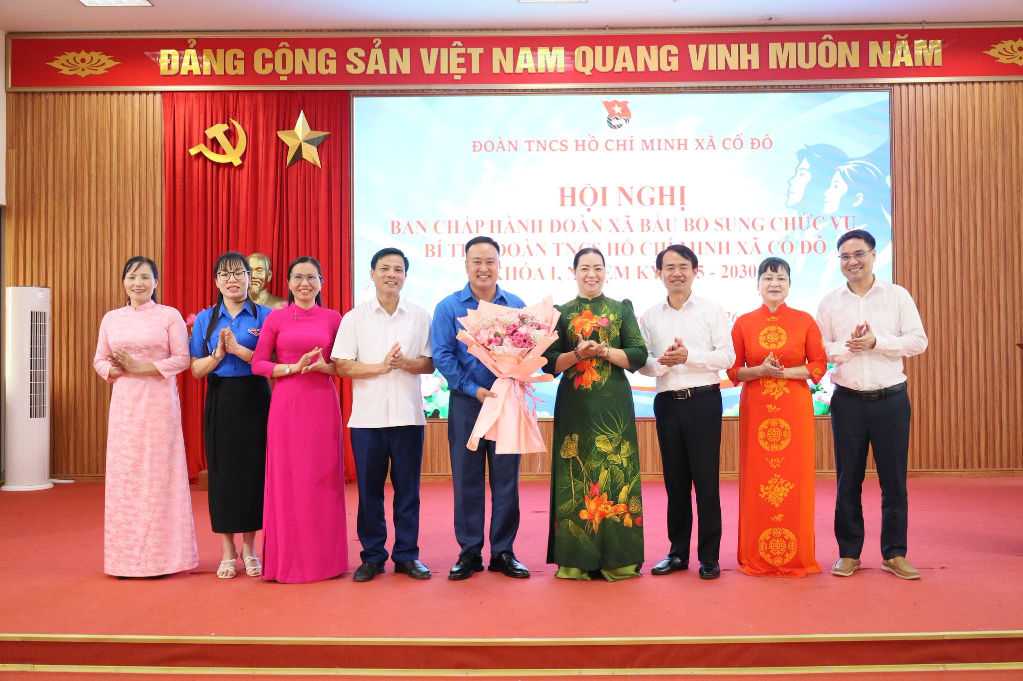 Xã Cổ Đô kiện toàn chức danh Bí thư Đoàn xã nhiệm kỳ 2025-2030