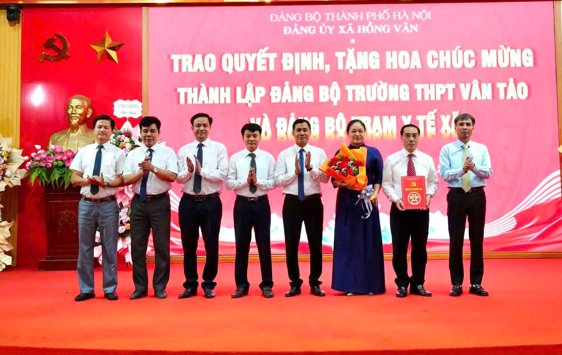 Đảng ủy xã Hồng Vân kiện toàn các tổ chức đảng trực thuộc