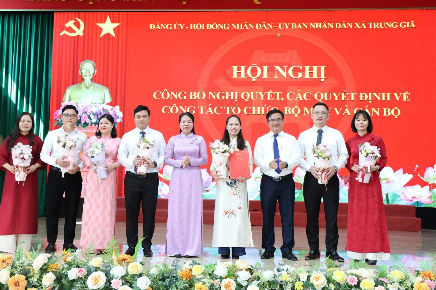 Xã Trung Giã kiện toàn tổ chức bộ máy, thành lập 12 chi bộ trực thuộc: Góp phần nâng cao hiệu lực, hiệu quả hoạt động của hệ thống chính trị ở cơ sở