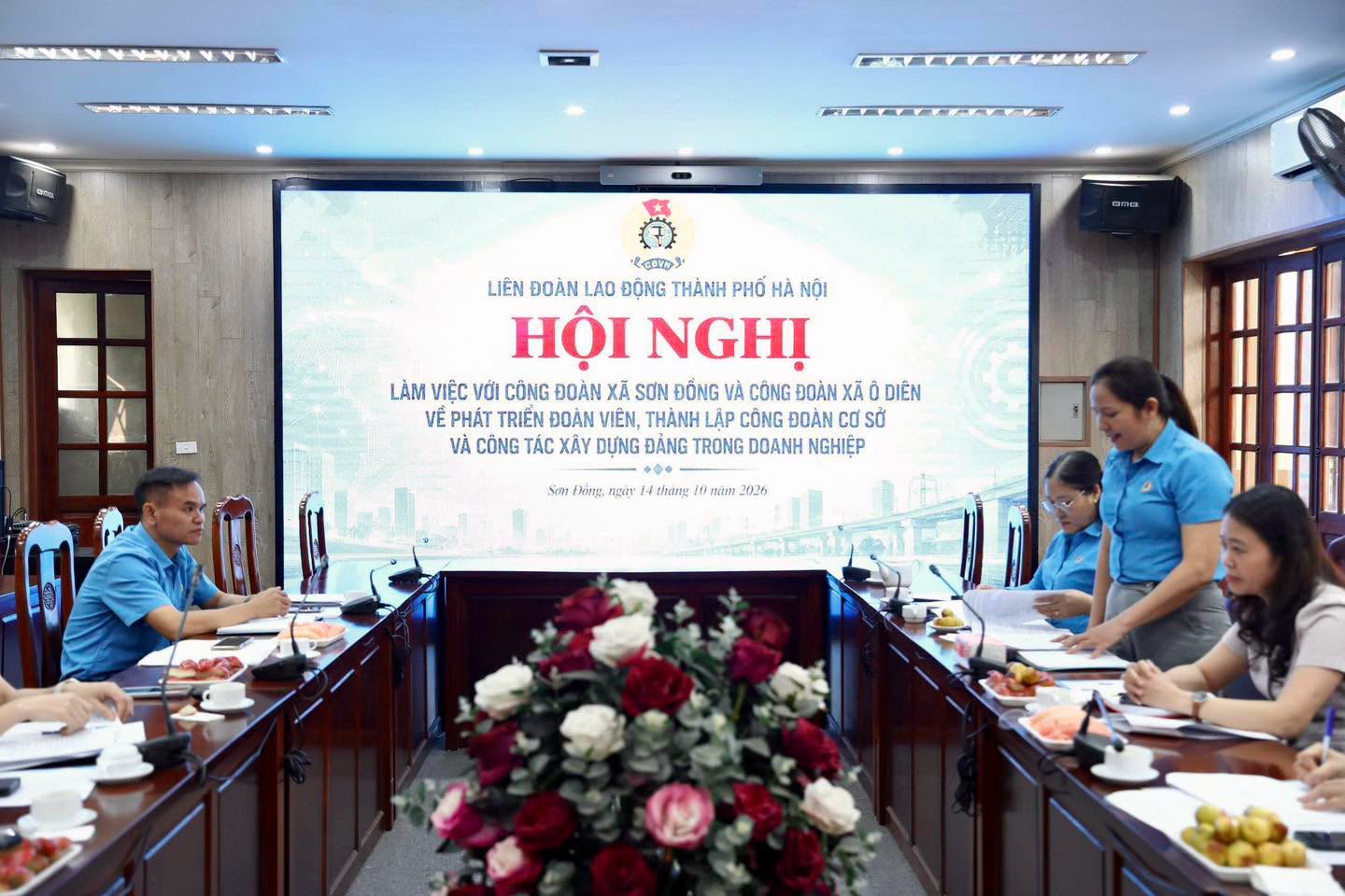 Xã Sơn Đồng đẩy mạnh phát triển đoàn viên, củng cố tổ chức công đoàn cơ sở