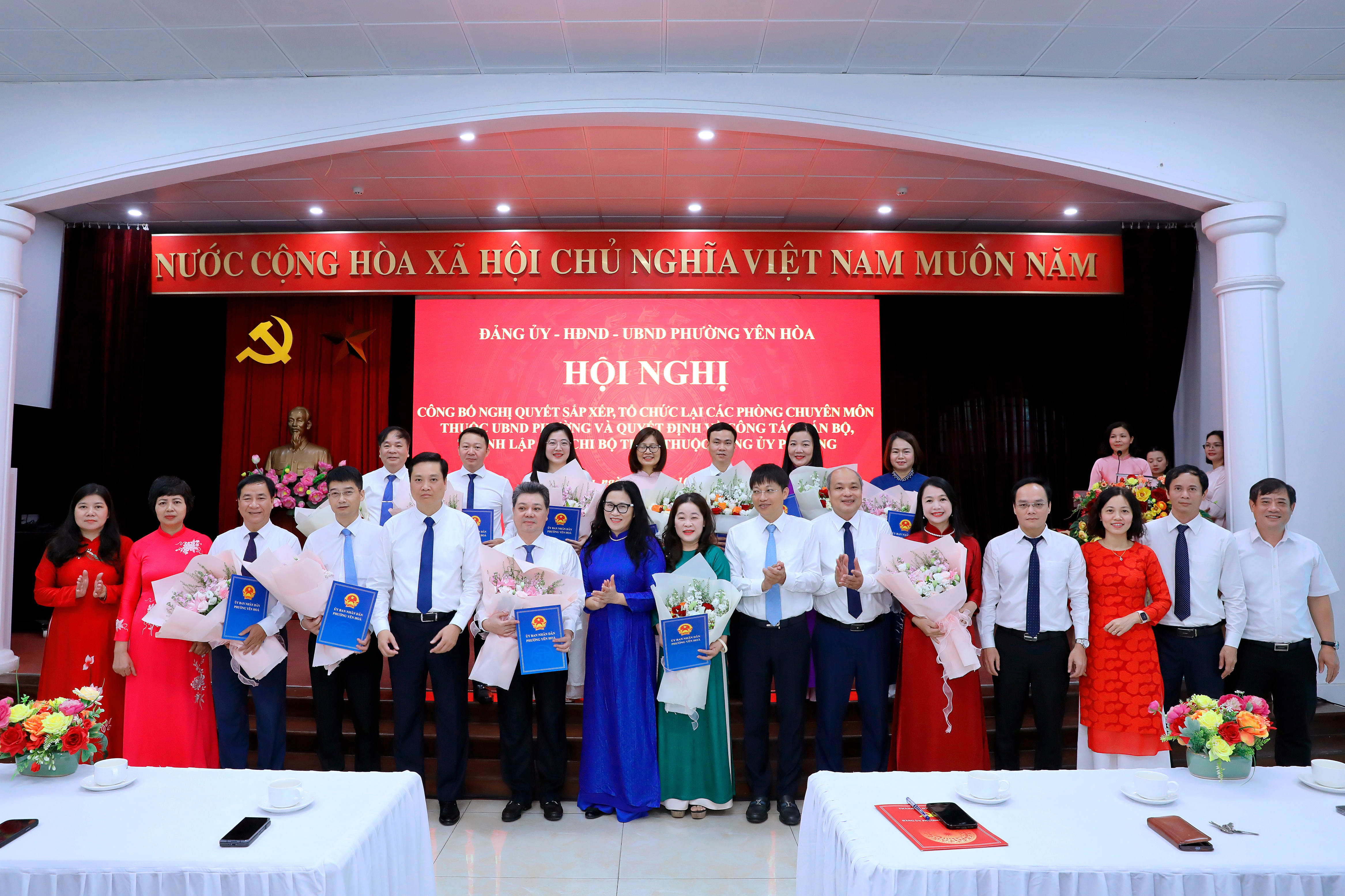 Phường Yên Hòa kiện toàn tổ chức bộ máy, tạo nền tảng thúc đẩy phát triển phường
