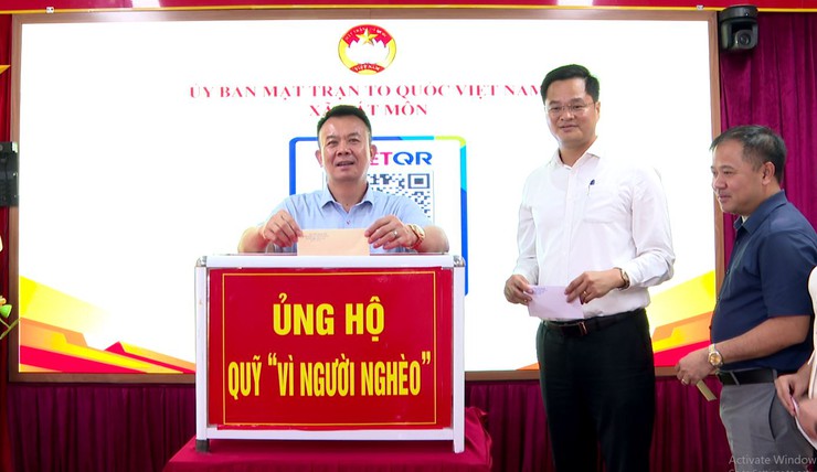 Xã Hát Môn phát động ủng hộ Quỹ “Vì người nghèo” năm 2026