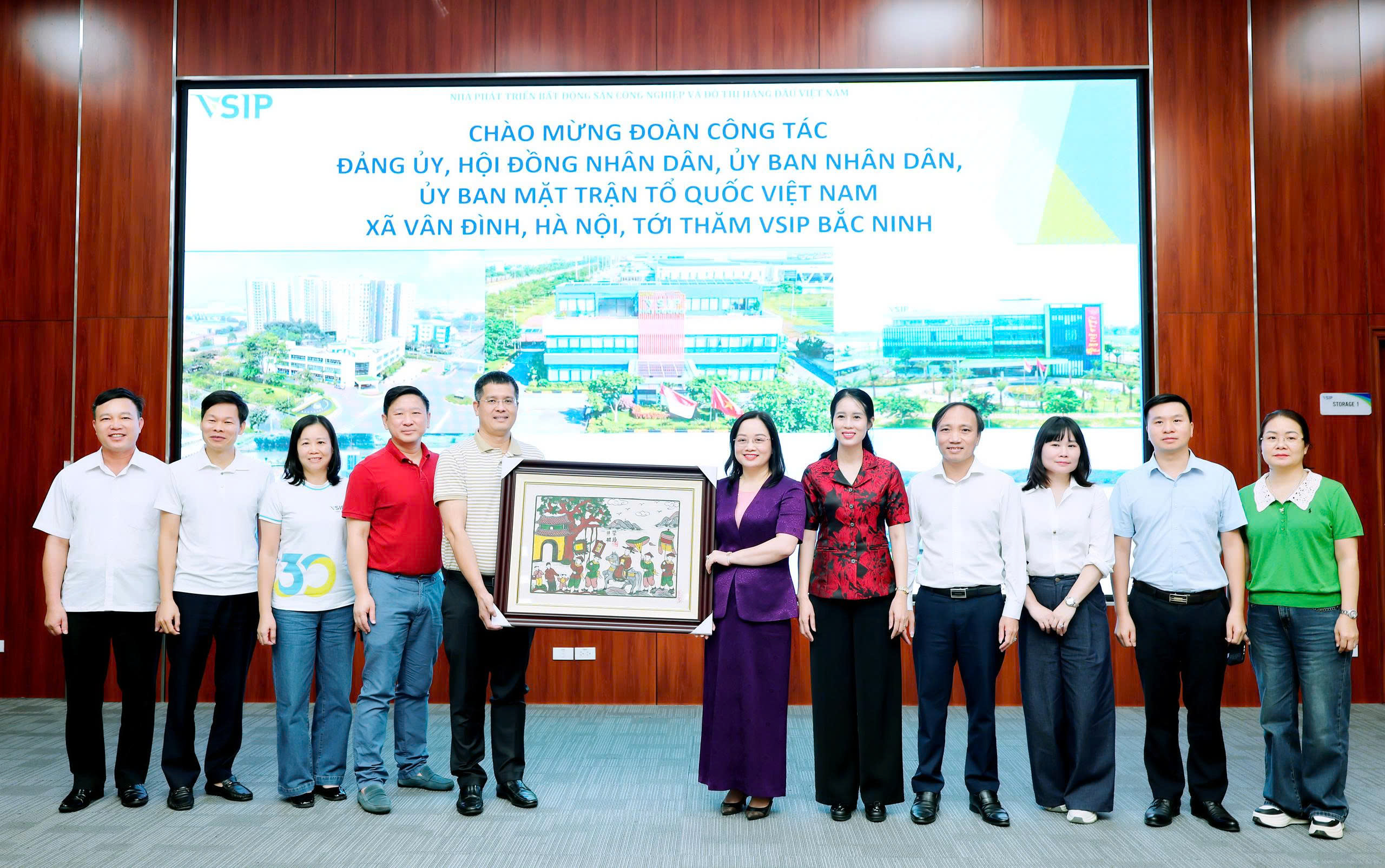 Xã Vân Đình học tập kinh nghiệm thu hút đầu tư, phát triển khu công nghiệp hiện đại tại tỉnh Bắc Ninh