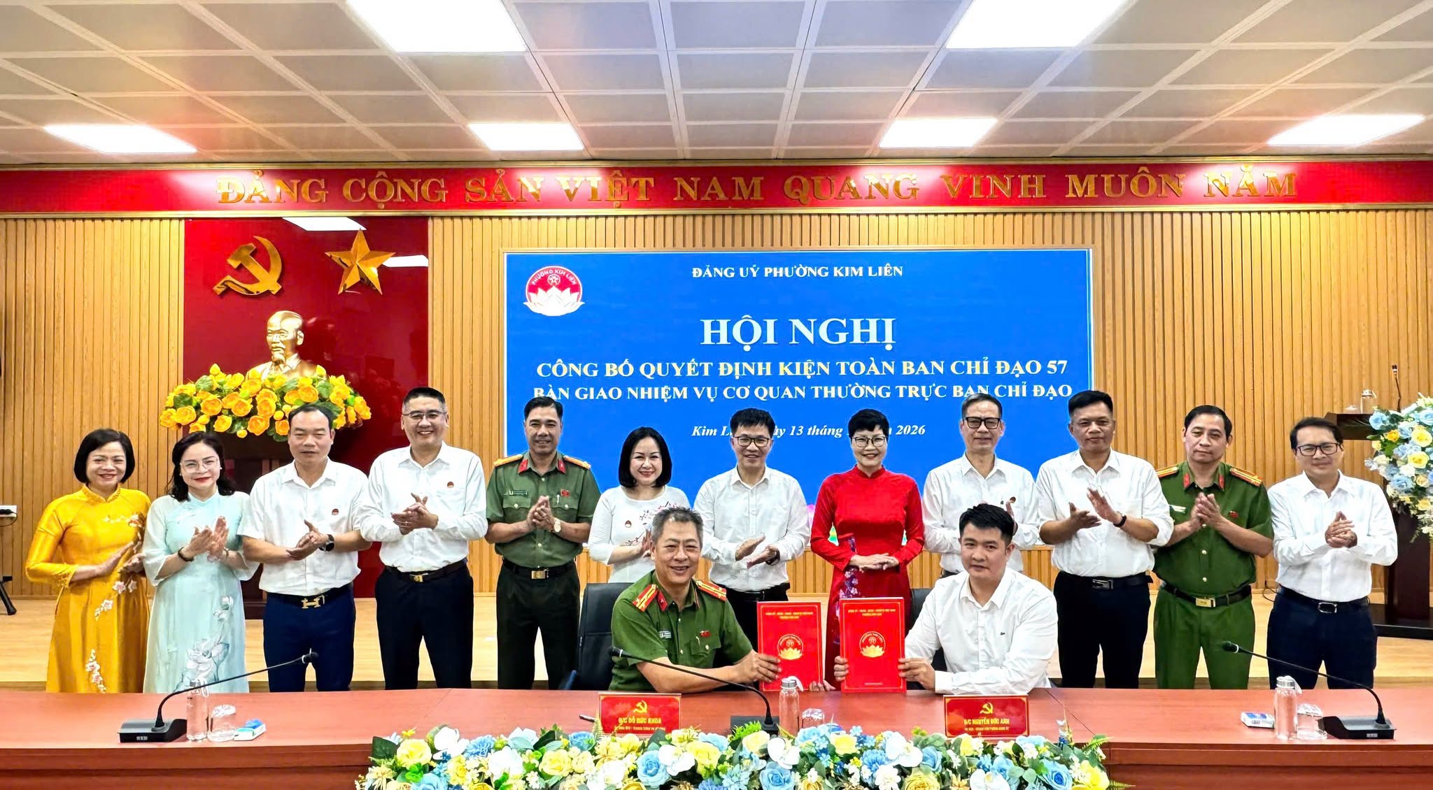 Phường Kim Liên kiện toàn Ban Chỉ đạo 57, quyết liệt triển khai thực hiện nhiệm vụ