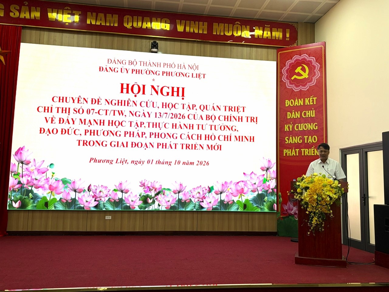 Phường Phương Liệt: Đưa việc học tập, thực hành tư tưởng, đạo đức, phương pháp, phong cách Hồ Chí Minh vào công việc hằng ngày