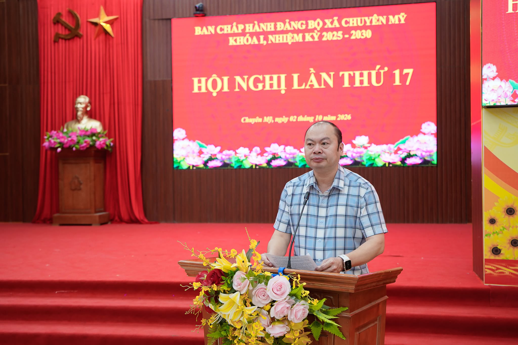 Đảng bộ xã Chuyên Mỹ phát huy kết quả 9 tháng đầu năm, quyết tâm hoàn thành toàn diện nhiệm vụ năm 2026