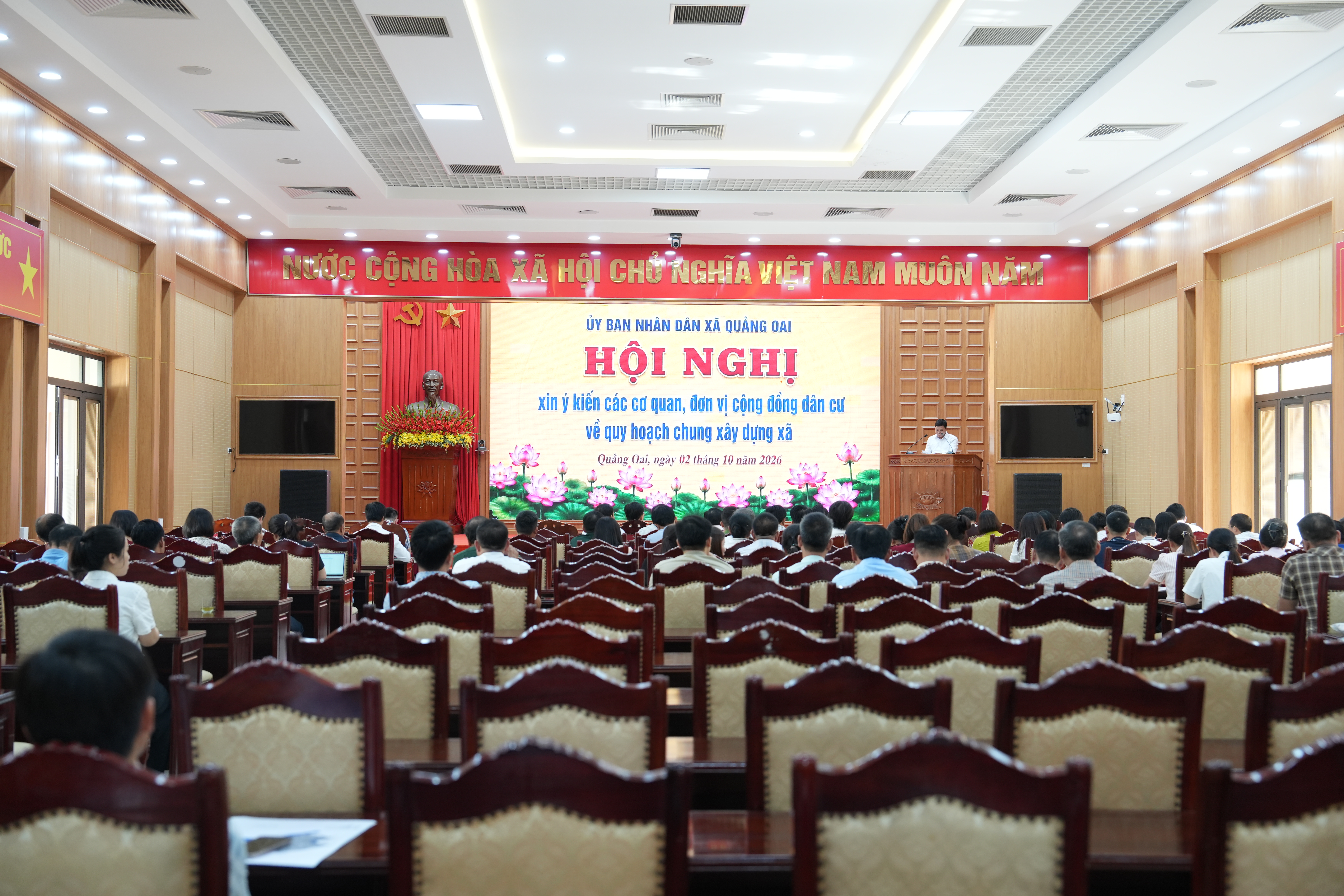 Xã Quảng Oai định hướng không gian phát triển đô thị, nông thôn bền vững 