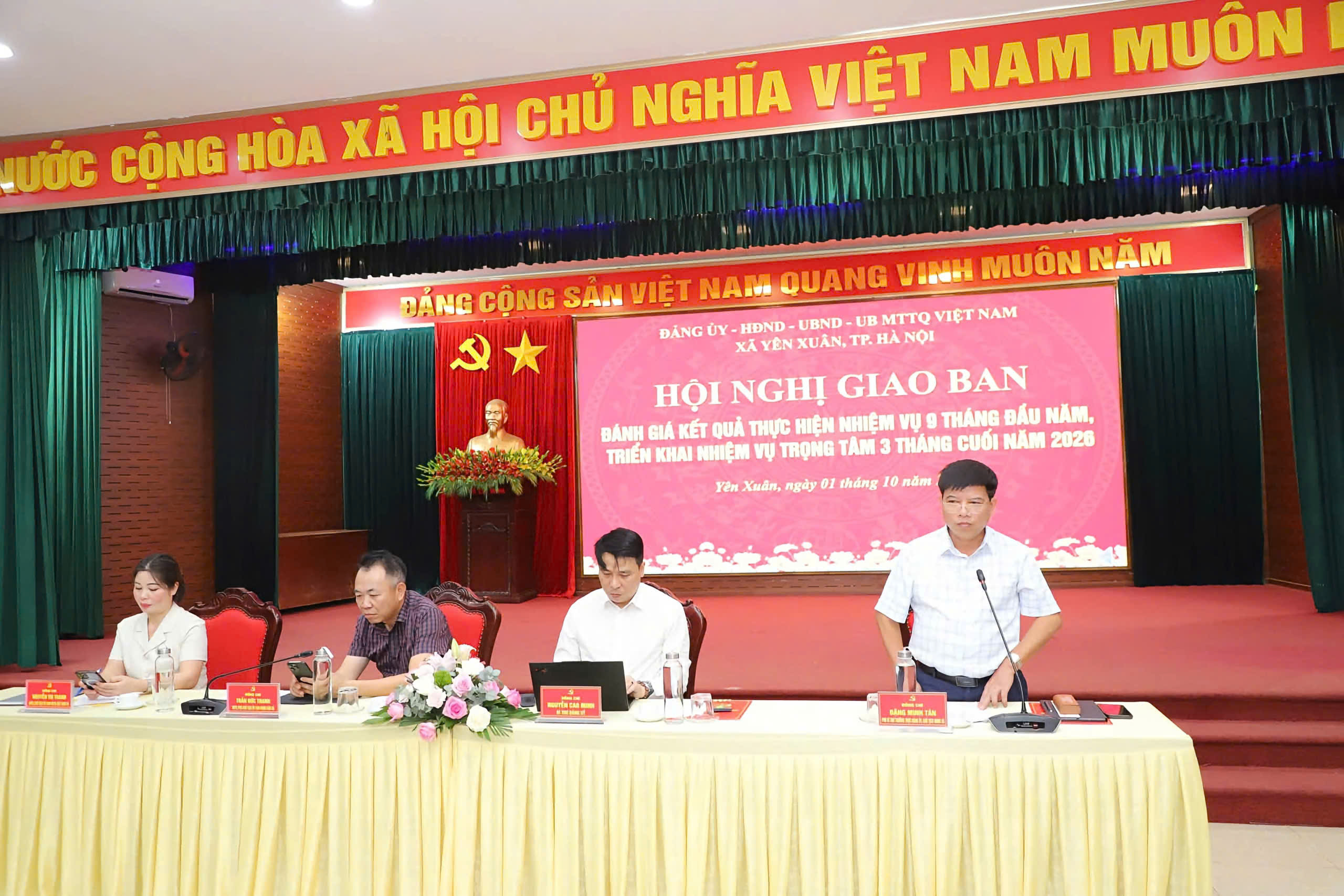 Xã Yên Xuân đánh giá kết quả 9 tháng, tập trung hoàn thành các nhiệm vụ trọng tâm 3 tháng cuối năm 2026