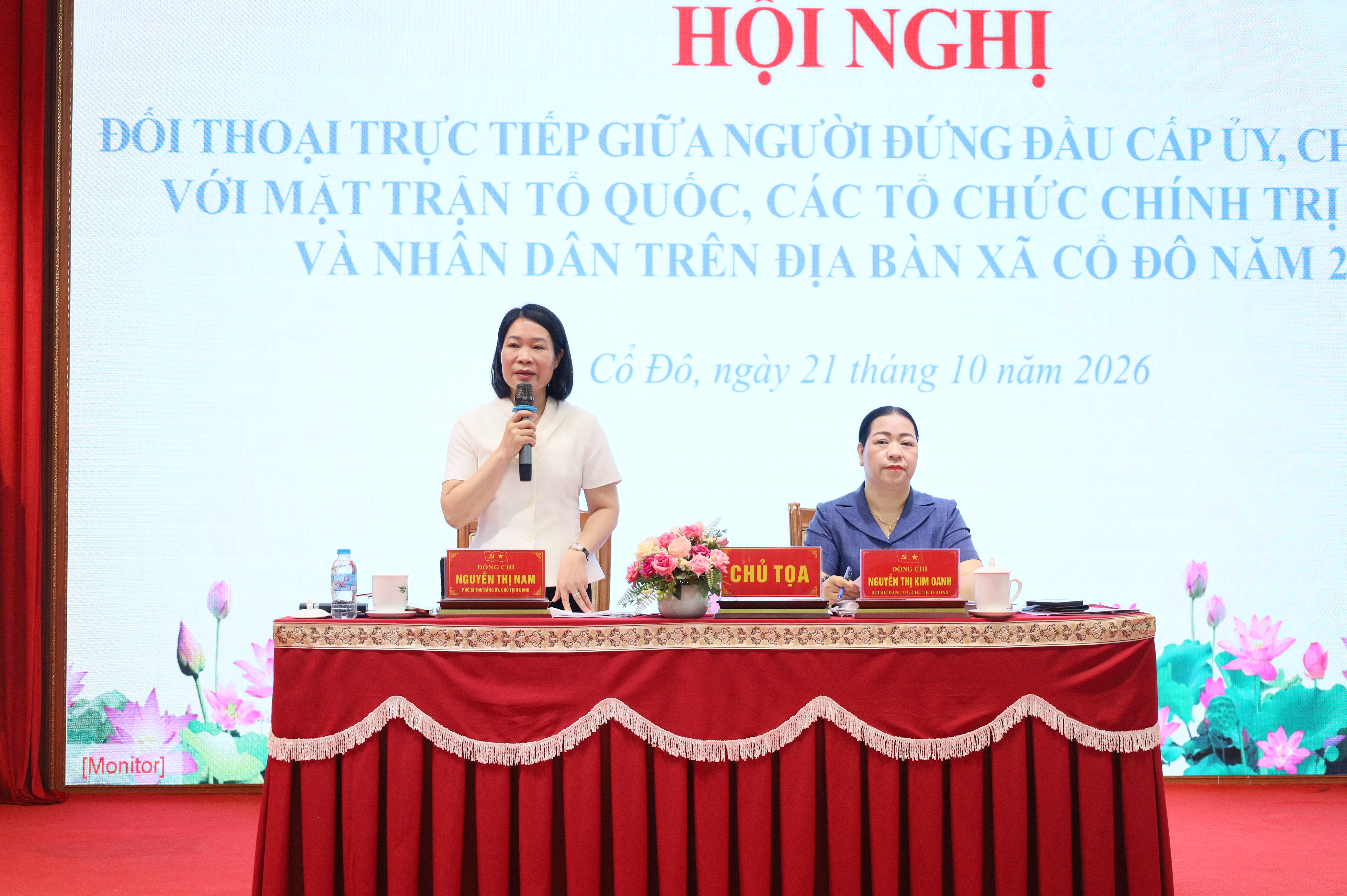 Xã Cổ Đô tổ chức hội nghị đối thoại về công tác quản lý đất đai, trật tự xây dựng, yêu cầu rõ trách nhiệm giải quyết kiến nghị