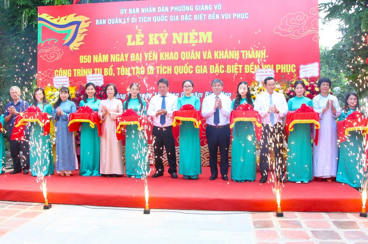 Khánh thành công trình tu bổ, tôn tạo Di tích quốc gia đặc biệt đền Voi Phục