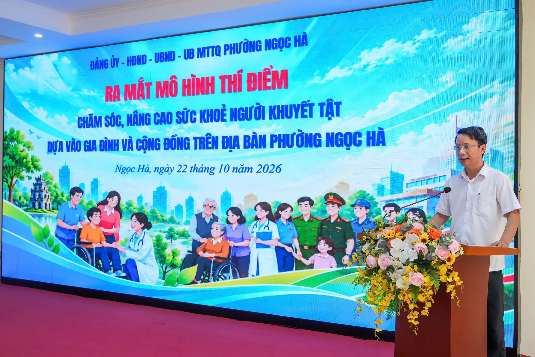 Phường Ngọc Hà ra mắt Mô hình thí điểm chăm sóc sức khỏe người khuyết tật dựa vào gia đình và cộng đồng
