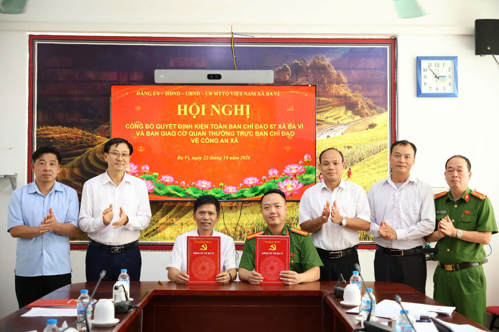 Xã Ba Vì kiện toàn Ban Chỉ đạo 57, chuyển giao cơ quan thường trực về Công an xã
