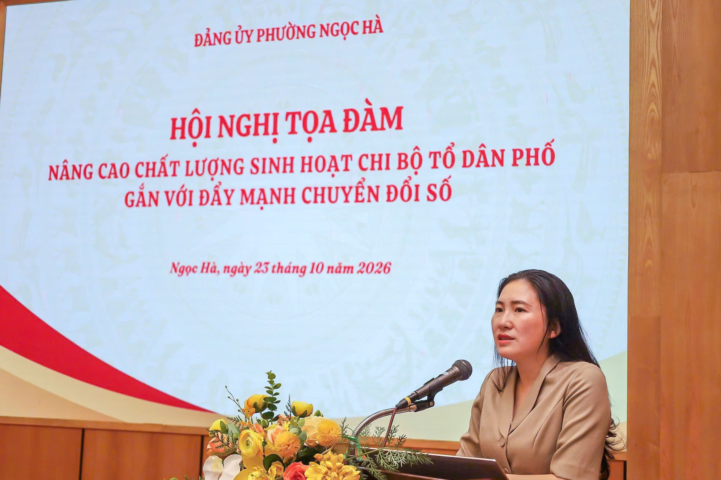 Đảng bộ phường Ngọc Hà tập trung các giải pháp đẩy mạnh chuyển đổi số trong sinh hoạt chi bộ tại tổ dân phố