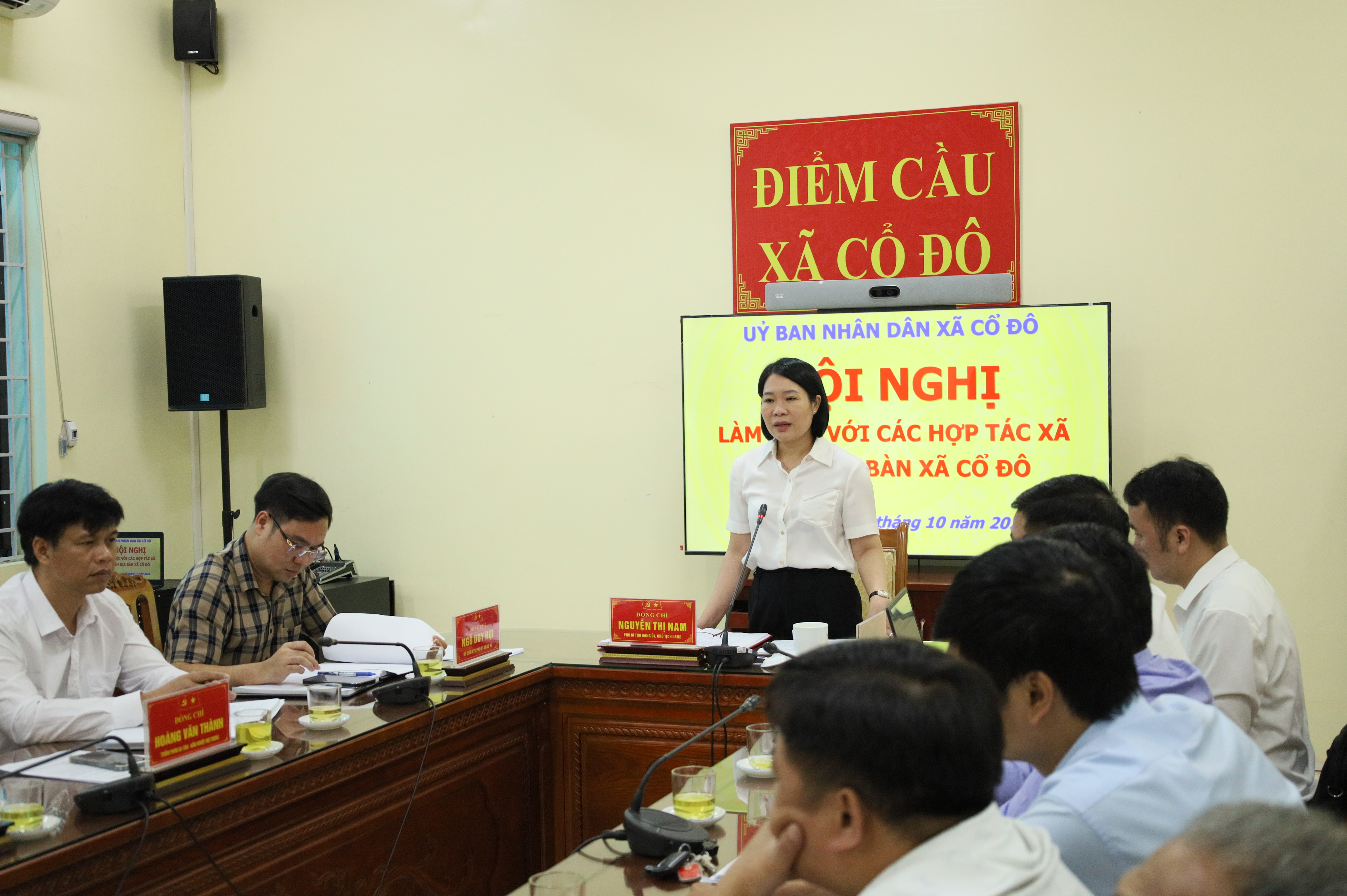 Xã Cổ Đô đồng hành cùng hợp tác xã, tháo gỡ vướng mắc trong sản xuất, kinh doanh