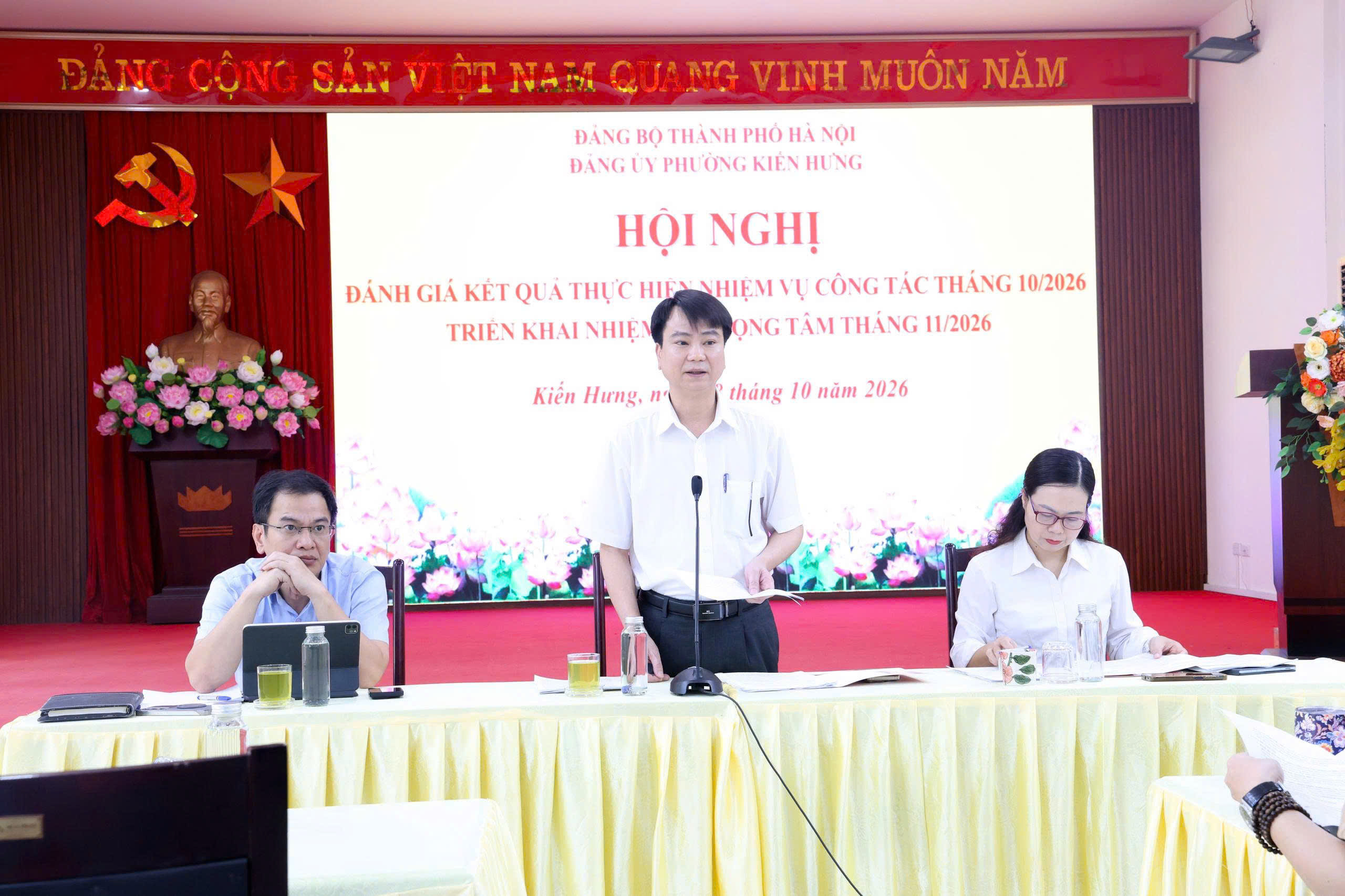 Phường Kiến Hưng xác định tiến độ từng nhiệm vụ, tập trung hoàn thành kế hoạch năm 2026