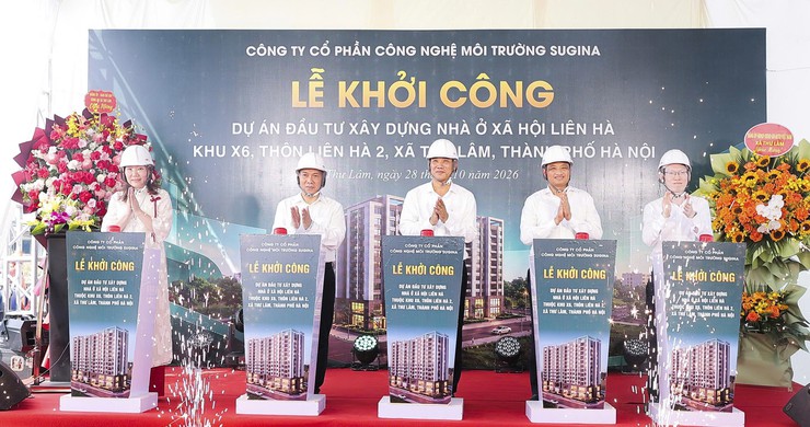 Xã Thư Lâm khởi công 120 căn nhà ở xã hội, dự kiến hoàn thành cuối năm 2028