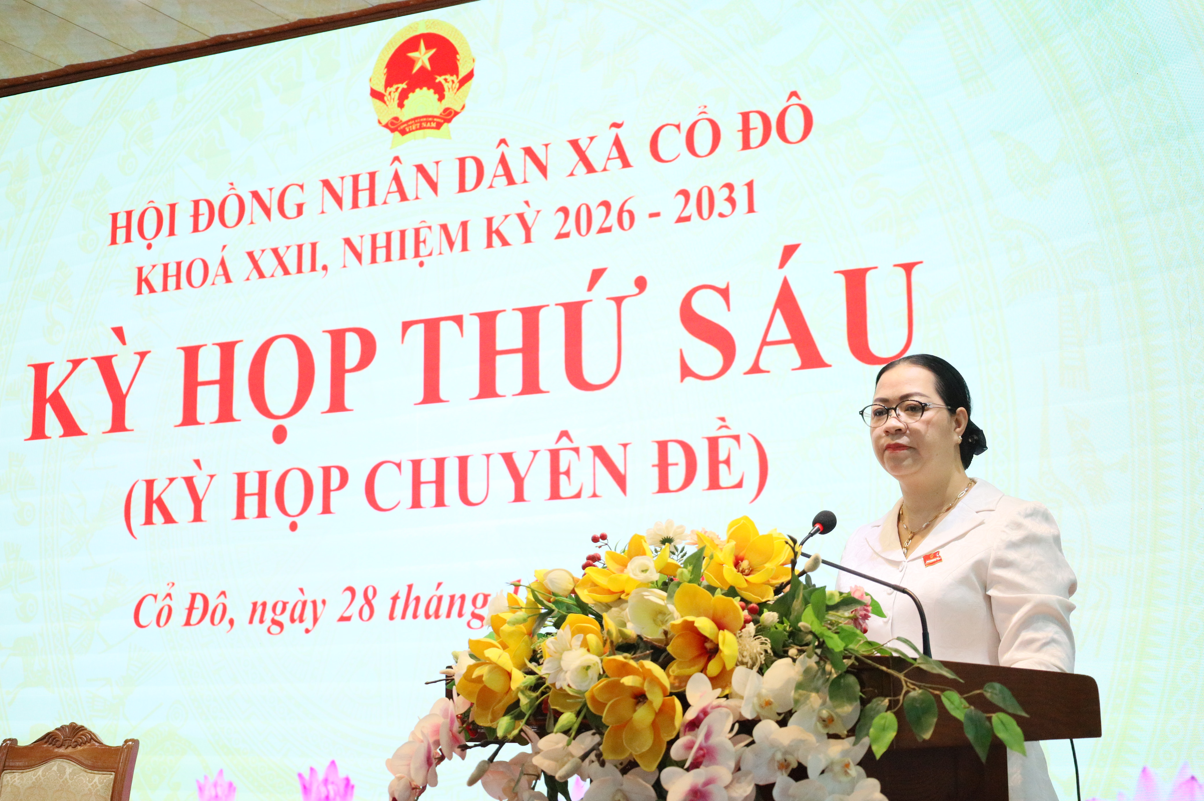 HĐND xã Cổ Đô tổ chức Kỳ họp thứ 6, thông qua nhiều nghị quyết quan trọng